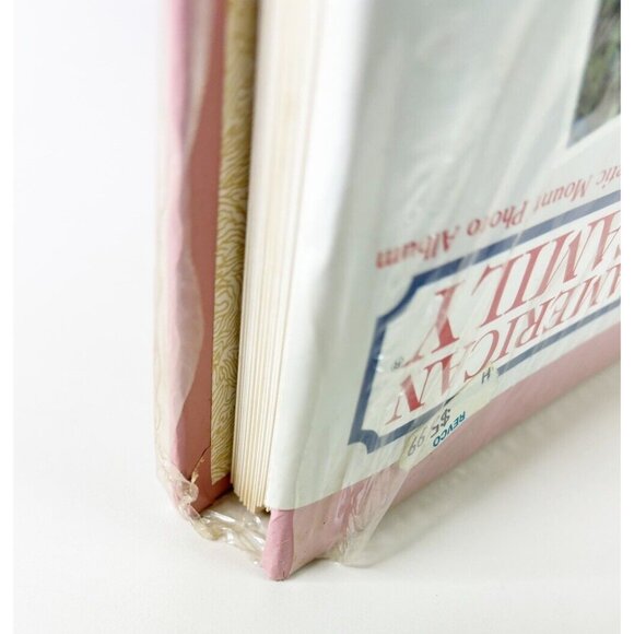 VTG American Family 100 Pg Magnetic Mount Photo Album USA Pink -Up To 8x10s-New - Picture 5 of 7